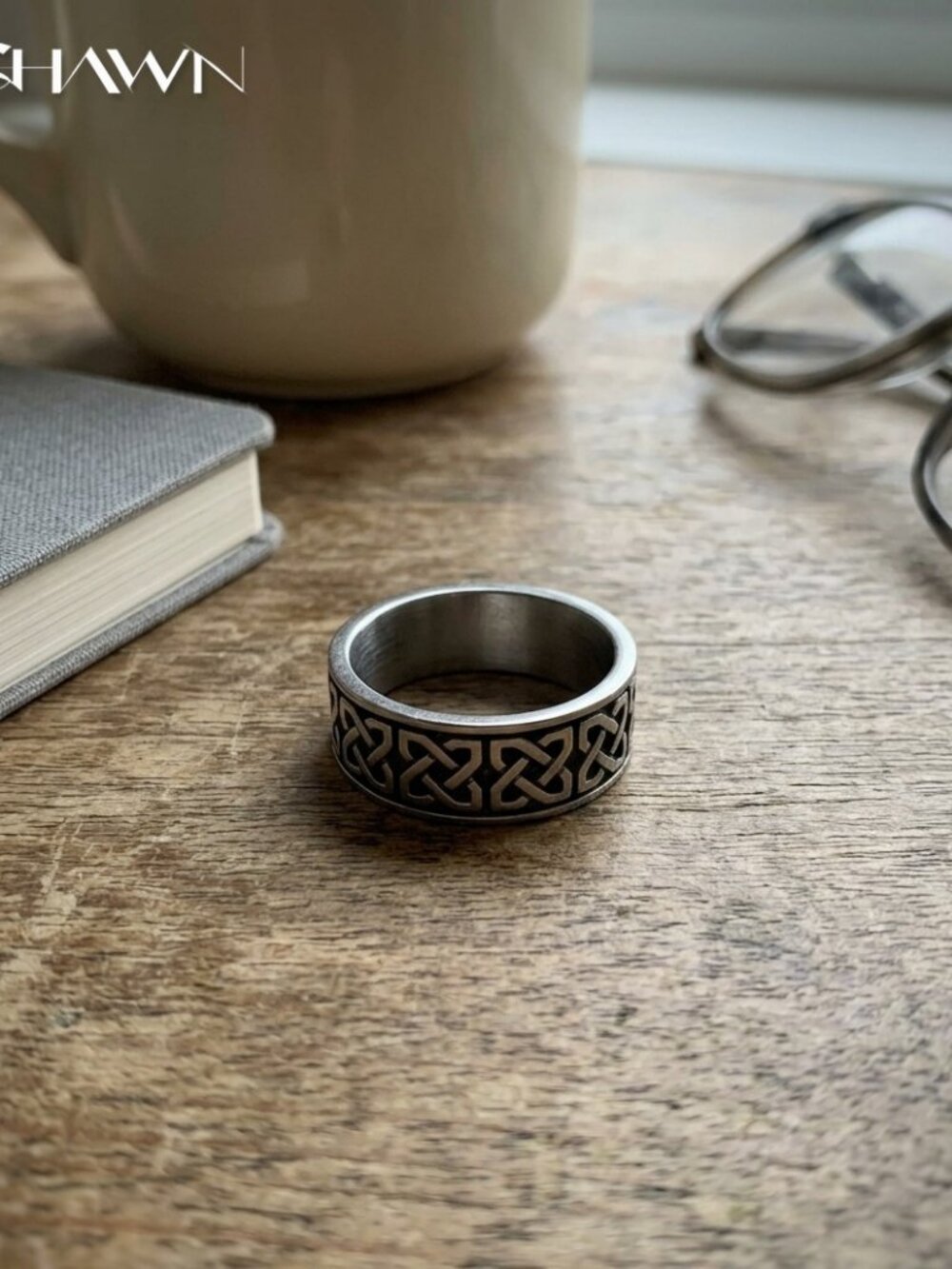 Mens Celtic Knot Band Ring